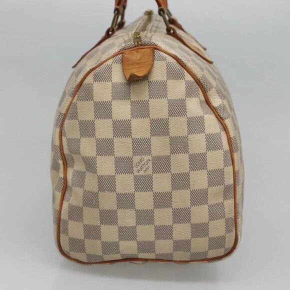 LOUIS VUITTON Damier Azur Speedy 30 Hand Bag N41533 LV Auth bs24986 - Picture 6 of 16